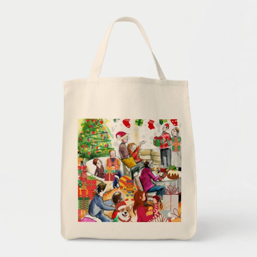 Kerstdag Tote Bag (Voorkant)