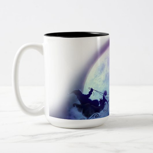 Kerstdag Tweekleurige Koffiemok (Links)