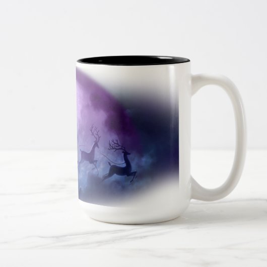 Kerstdag Tweekleurige Koffiemok (Rechts)