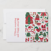 Kerstdag Vakantiewenskaart Feestdagenkaart (Achterkant)