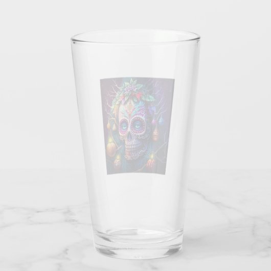 Kerstdag van de dode glazen tumbler (Achterkant)