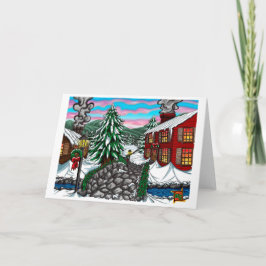 Kerstdag Wenskaart Feestdagen Kaart