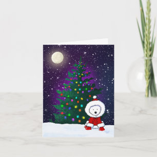 Kerstdag Westie Feestdagen Kaart