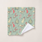 kerstdagen bad handdoek (Wasdoekje)