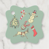  kerstdagen bedankjes labels (Voorkant)