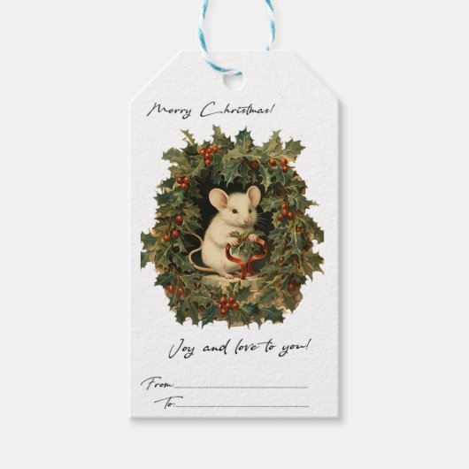  kerstdagen cadeaulabel (Voorkant)