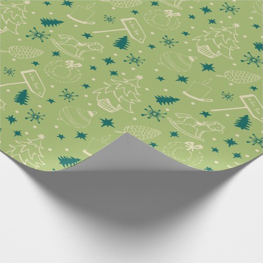  kerstdagen cadeaupapier (Hoek)