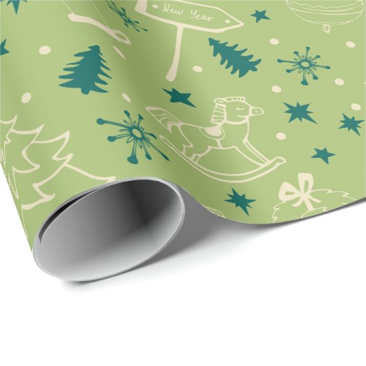  kerstdagen cadeaupapier (Rol Hoek)