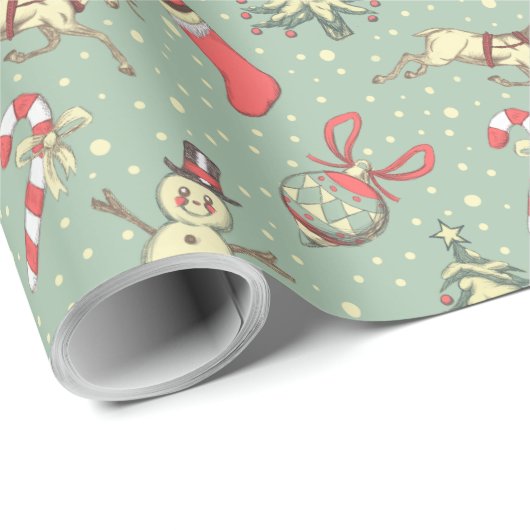  kerstdagen cadeaupapier (Rol Hoek)