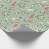  kerstdagen cadeaupapier (Hoek)