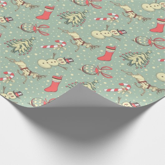  kerstdagen cadeaupapier (Hoek)