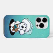 kerstdagen en Beer iPhone Hoesje (Achterkant horizontaal)