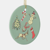 kerstdagen keramisch ornament (Rechts)