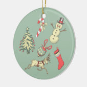 kerstdagen keramisch ornament (Links)