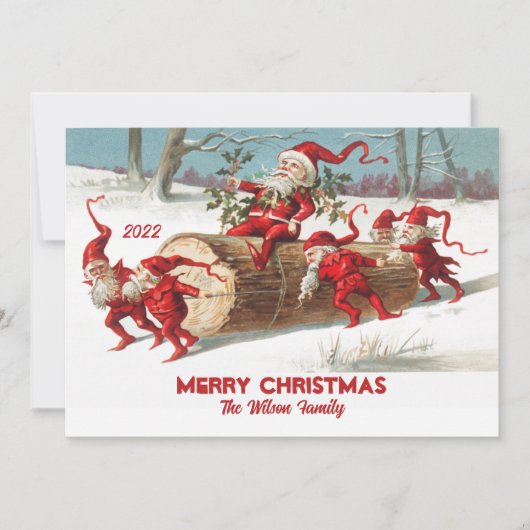  kerstdagen op maat feestdagenkaart (Voorkant)