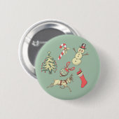 kerstdagen ronde button 5,7 cm (Voorkant /achterkant)
