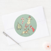  kerstdagen ronde sticker (Envelop)
