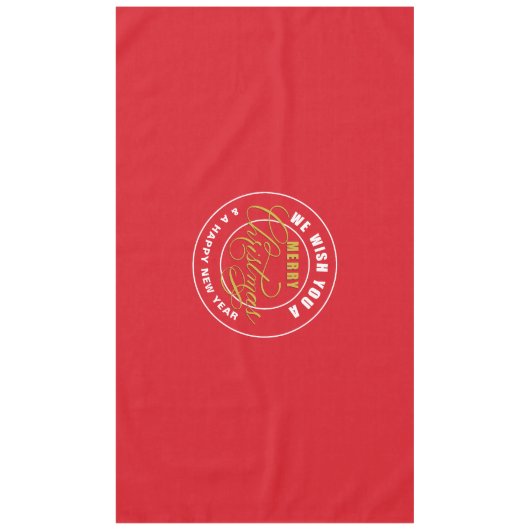 Kerstdagen Rood Tafelkleed (Voorkant)