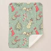  kerstdagen sherpa deken (Voorkant)