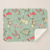 kerstdagen sherpa deken (Voorkant (horizontaal))