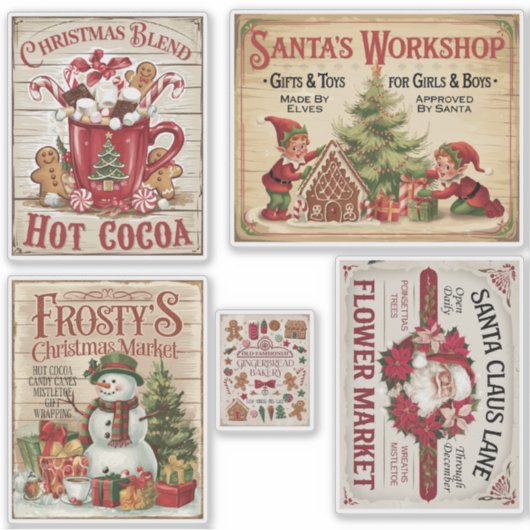 kerstdagen sticker (Voorkant)