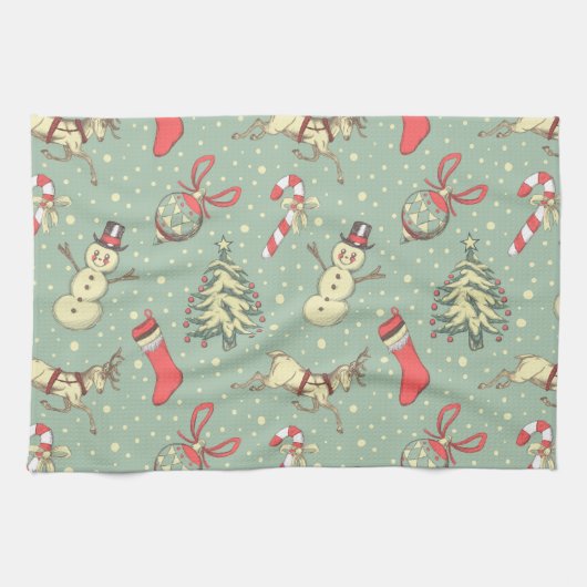 kerstdagen theedoek (Horizontaal)