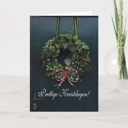 Kerstdagen van Fijne - Nederlandse Kerstmis Feestdagen Kaart (Voorkant)