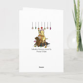 Kerstdagen voor labradors en siervoorwerpen feestdagen kaart (Achterkant)