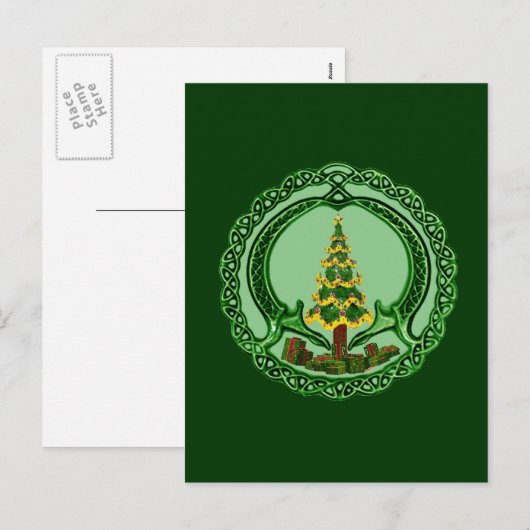 Kerstdagh Feestdagenkaart (Voorkant / Achterkant)