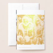 Kerstdagkaart voor meneer en mevrouw Kerstman Folie Kaarten (Met envelop)