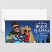 Kerstdagrroeten Winter Vakantie Fotokaart Feestdagenkaart (Voorkant / Achterkant)