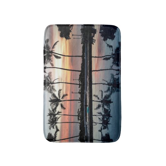 Kerstdagzonsondergang Badmat (Voorkant Verticaal)