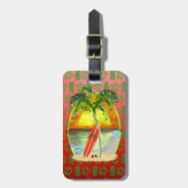 Kerstdagzonsondergang Bagagelabel (Voorkant verticaal)