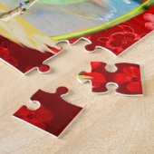 Kerstdagzonsondergang Legpuzzel (Zijkant)