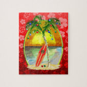 Kerstdagzonsondergang Legpuzzel (Verticaal)