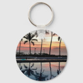 Kerstdagzonsondergang Sleutelhanger (Voorkant)