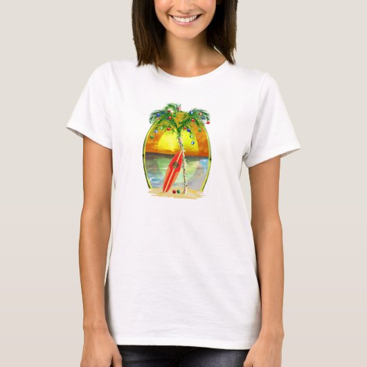 Kerstdagzonsondergang T-shirt (Voorkant)