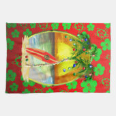 Kerstdagzonsondergang Theedoek (Horizontaal)