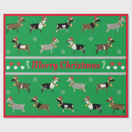 Kerstdairy Goat Herd Cadeaupapier