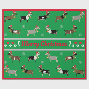 Kerstdairy Goat Herd Cadeaupapier