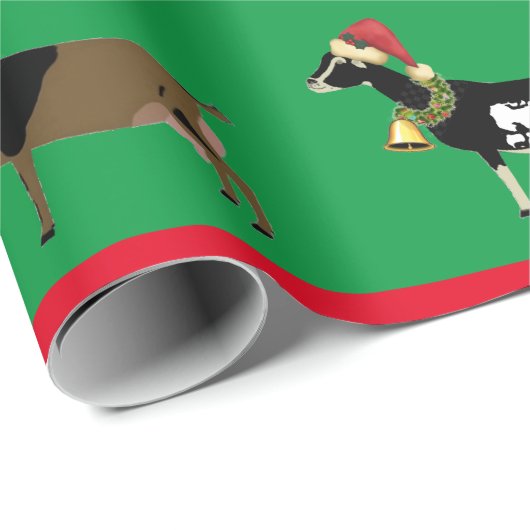 Kerstdairy Goat Herd Cadeaupapier (Rol Hoek)