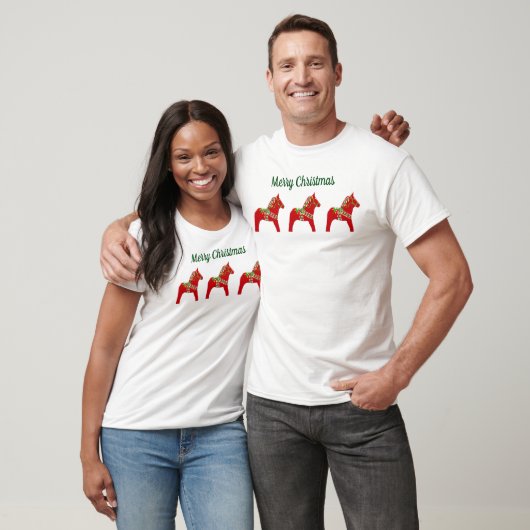 Kerstdala Horses T-Shirt (Unisex)
