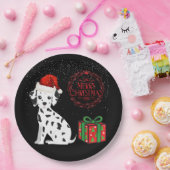 kerstDalmatiaan en cadeautjes op papier borden! Papieren Bordje (Feest)