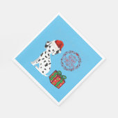 kerstDalmatiaan en cadeautjes papieren luiers! Servet (Hoek)