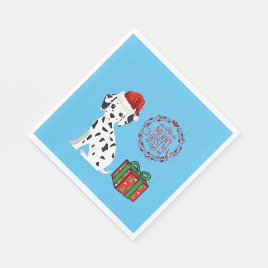 kerstDalmatiaan en cadeautjes papieren luiers! Servet (Hoek)