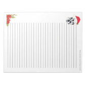 KerstDalmatiaan [met een klankkleur] Notitieblok (Voorkant)