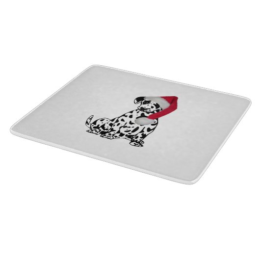 KerstDalmatiaans glas Snijplank (Hoek)