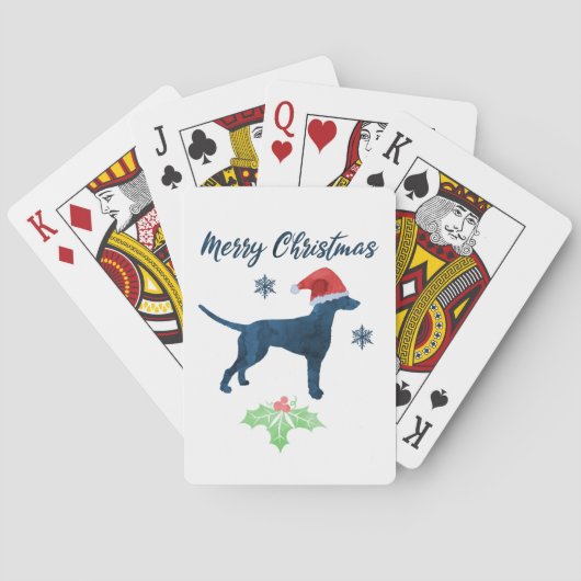 KerstDalmatian Dog Pokerkaarten (Achterkant)