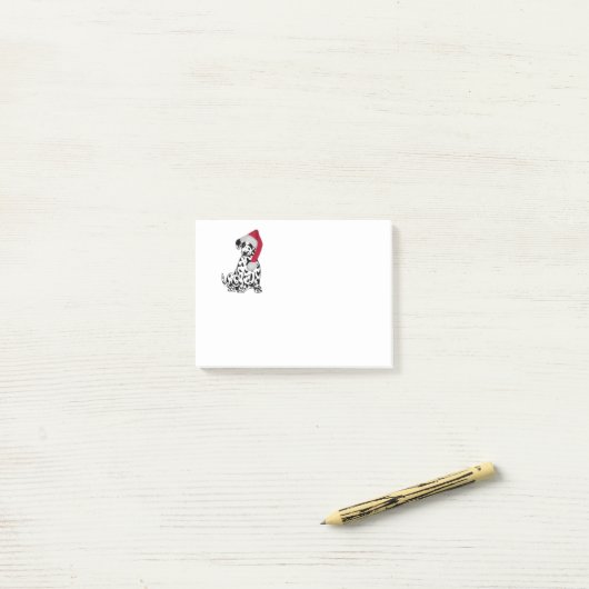 KerstDalmatian Dog Post-it® Notes (Op bureau)