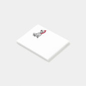 KerstDalmatian Dog Post-it® Notes (Schuin)
